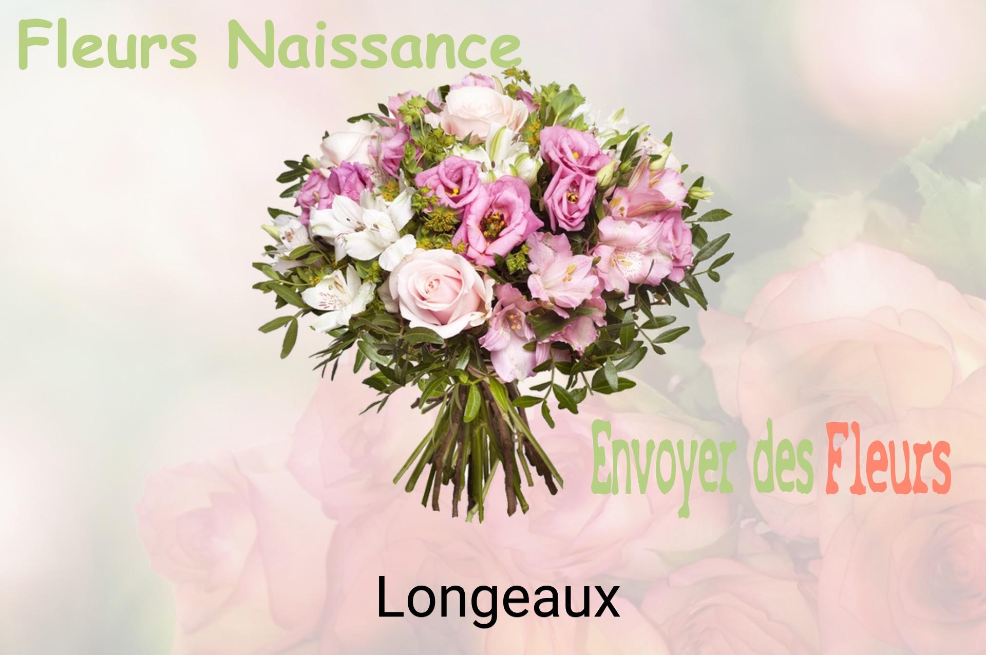 Bouquet de fleurs de naissance livré à Longeaux